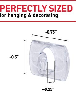 Alternative view of Command Clear Indoor Mini Light Clips Value Pack. 45 Clips. 54 Strips. Damage-Free String Light Hangers for Home. Room. Wall. Office. and Dorm Decor. Great for Cable Management. Holds up to 0.3 lb